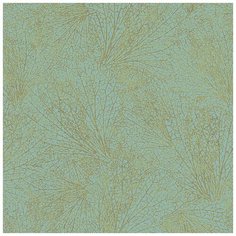 Обои Marburg Origin 31383 Винил на флизелине (1,06*10,05) Бирюзовый/Золотой, Орнамент