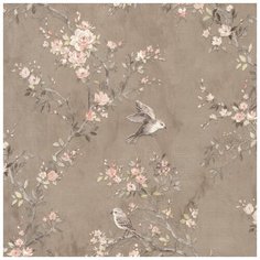 Обои Prima Italiana Colibri 33730 Винил на флизелине (1,06*10,05) Коричневый, Цветы/Птицы Прима Италияна