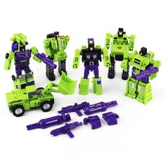 Трансформер 1 TOY Трансботы Инженерный батальон Т16368, фиолетовый/зеленый