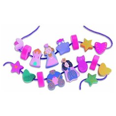 Шнуровка - бусы Djeco Принцессы