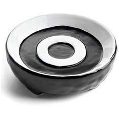 Мыльница Irony круглая цвет чёрный Moroshka