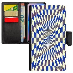Противоударный чехол- книжка на // iPhone 8 // "Иллюзия шахмат" Зеркало Дизайн, Utaupia, голубой