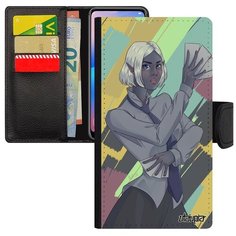 Ударопрочный чехол книжка на смартфон // Apple iPhone 7 // "Фокусник" Манга Стиль, Utaupia, цветной