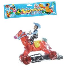 Каталка с ручкой, ковбой, Play Smart, PAC 19x18x8см, арт.1199