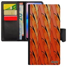 Противоударный чехол- книжка на смартфон // Samsung Galaxy A40 // "Восход" Круг Дизайн, Utaupia, оранжевый