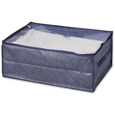 Кофр для хранения вещей Hausmann Blue Line, синий, 60 х 45 х 25 см