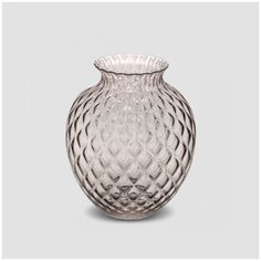 Стеклянная ваза для цветов, диаметр: 23,8 см, высота: 28,5 см, материал: стекло, цвет: дымчатый 8225.1 Infiore IVV