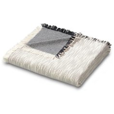 Плед 2-спальный Biederlack Bettüberwurf, серый, белый