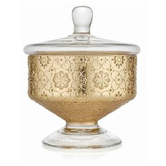 Конфетница IVV Arabesque 18см, золотые листья