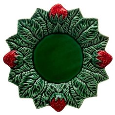 Тарелка обеденная Bordallo Pinheiro Strawberries 26см