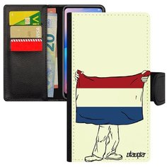 Новый чехол книжка на смартфон // Samsung Galaxy A5 2017 // "Флаг Голландии с руками" Туризм Государственный, Utaupia, белый