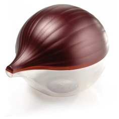 Snips Контейнер для лука, 10.5x12.5 см, красный/прозрачный