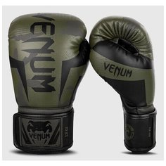 Боксерские перчатки Venum Elite Boxing Gloves Khaki/Camo 12 унций