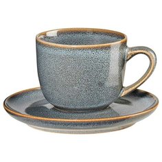 Чашка для эспрессо с блюдцем Asa Selection Saisons Denim