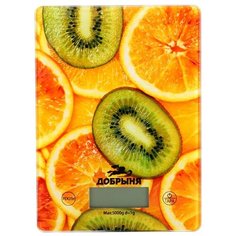 Весы кухонные Добрыня Апельсин- Киви 5 кг DO-3010