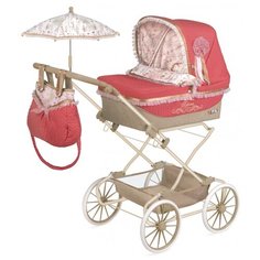 Коляска-люлька DeCuevas TOYS Мартина 82033 розовый/бежевый