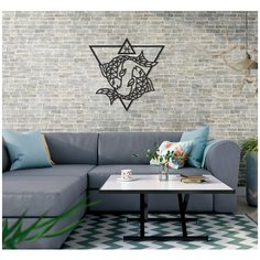 Деревянный декор настенный, панно, пазл EWA Design Рыбы Eco Wood Art