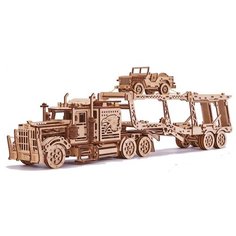 Механический 3D-пазл из дерева Wood Trick "Биг Риг Автовоз"