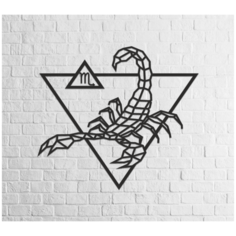 Деревянный декор настенный, панно, пазл EWA Design Скорпион Eco Wood Art