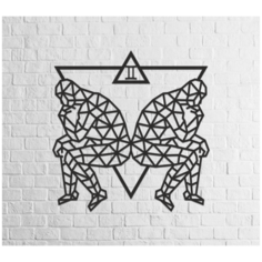 Деревянный декор настенный, панно, пазл EWA Design Близнецы Eco Wood Art