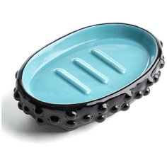 Мыльница Irony цвет чёрныйбирюзовый Moroshka