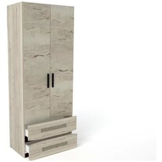 Шкаф СБК 2- х дверный, Мале Дуб галифакс белый