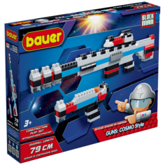Детский развивающий конструктор Bauer Рельсотрон + Бластер "Космос" 3+ Бауэр