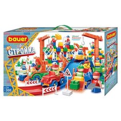 Детская развивающая игрушка конструктор Bauer Серии Стройка 300 эл. 3+ Бауэр