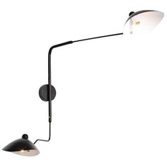 Настенный светильник ST Luce Spruzzo SL305.401.02, E27, 80 Вт, кол-во ламп: 2 шт., цвет арматуры: черный, цвет плафона: черный