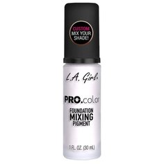 L.A. Girl Тональный крем для смешивания пигмента матирующий PRO color Foundation Mixing Pigment, 30 мл, оттенок: white