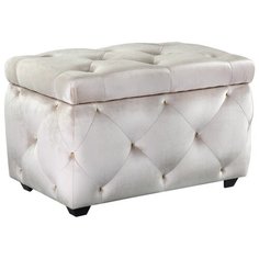Сундук Leset Classic-Е64 Велюр YD-30B Молочный/ножки пластик