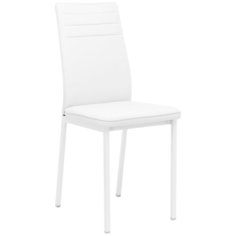 Стул Leset Бри New, металл Белый, экокожа Белая
