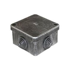 Коробка открытой установки установочная 4 ввода Palazzo серебро патина duwi 26455 2