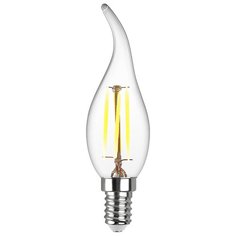 Лампочка светодиодная FILAMENT свеча на ветру FC37 E14 5W 4000K DECO Premium холодный свет REV 32495 9