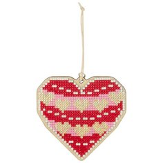 "Фрея" набор кристальная (алмазная) мозаика ALVP-001 "Сердце" 9 х 8,5 см