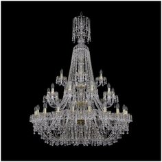 Хрустальная люстра 1410/20+10+5/400/XL-158/3d G V0300 Bohemia Ivele Crystal
