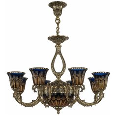 Хрустальная люстра 71309P/8/210 GB P2 U Amber-Blue/H-1I Bohemia Ivele Crystal