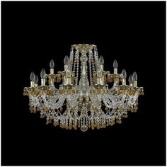 Хрустальная люстра 16110/12+6/300 G V1003 Bohemia Ivele Crystal