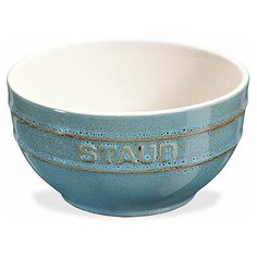 Миска, 14 см, керамика, голубая, STAUB