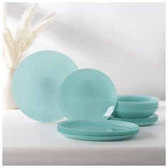 Сервиз столовый 18 предметов ARTY SOFT BLUE голубой 2767600 Luminarc