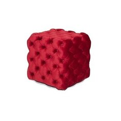 Пуф Black & White в каретной стяжке