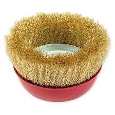 Щетка для УШМ чашка 150 мм, посадка M14, латунированная проволока ARNEZI R804515 (Производитель: ARNEZI R8045150)