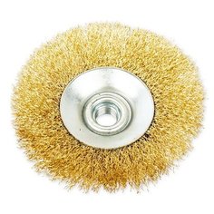 Щетка для УШМ конусная 100 мм, посадка M14, латунированная проволока ARNEZI R804 (Производитель: ARNEZI R8044100)