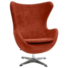 Кресло EGG CHAIR терракотовый, искусственная замша Bradex Home