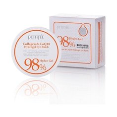 Гидрогелевые патчи для глаз с коллагеном Petitfee 98% Collagen & CoQ10 Hydro Gel Eye Patch