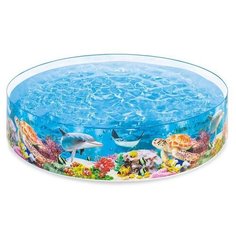Бассейн для детей Intex 58472NP "Deep Blue Sea Snapset Pool" 244х46см, 3+