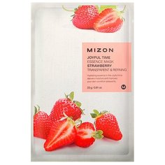 Mizon Маска тканевая осветляющая с клубникой Joyful Time Essence Mask Strawberry