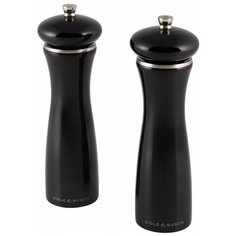 Набор мельниц для перца и соли Sherwood Black Gloss 200 мм 2 шт. Cole & Mason
