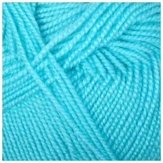 Пряжа "Бисерная" 100% акрил 450м/100гр (222-Голубая бирюза) 1моток 1140448 Пехорка