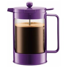 Кофейник для приготовления холодного кофе Bean Ice с двойными стенками 1.5 л фиолетовый Bodum
